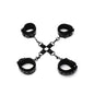 Whip Smart Diamond Hogtie Restraint Black-WS1006-BLK