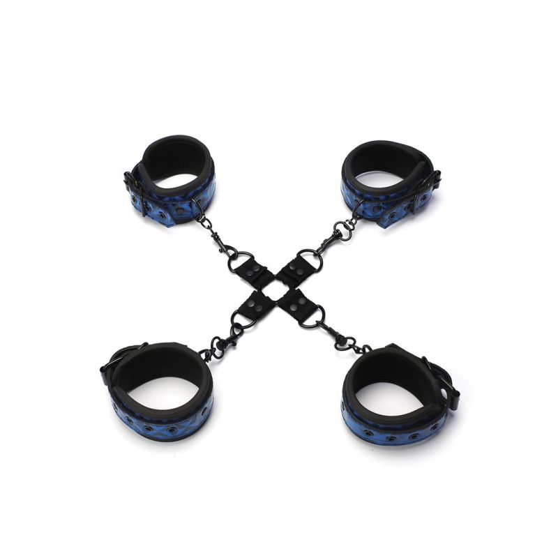 Whip Smart Diamond Hogtie Restraint Blue-WS1006-BLU