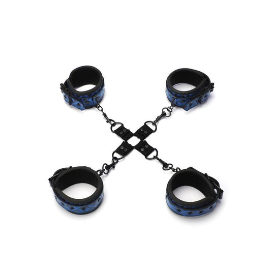 Whip Smart Diamond Hogtie Restraint Blue-WS1006-BLU