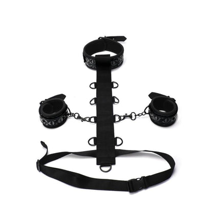 Whip Smart Diamond Body Restraint 3 Pc Set Black-WS1007-BLK