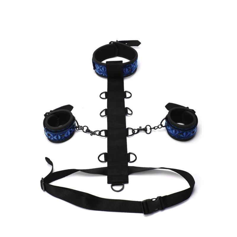 Whip Smart Diamond Body Restraint 3 Pc Set Blue-WS1007-BLU