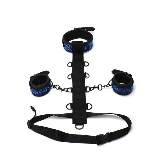 Whip Smart Diamond Body Restraint 3 Pc Set Blue-WS1007-BLU