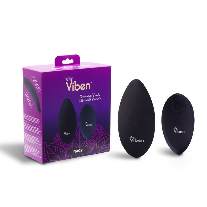 Viben Racy Multi Function Panty Vibe w Remote-VB-66109-BLK