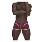Male Power Sport Mesh Mini Short Burgundy-142-273-BURG-S