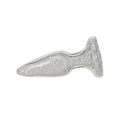 Pillow Talk Fancy Luxurious Glass Anal Plug w Clear Gem-38010