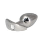 Pillow Talk Sneaky Luxurious Stainless Steel Anal Plug w Swarovski Crystal-36725