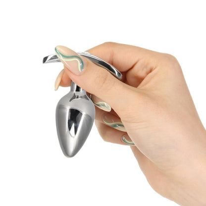 Pillow Talk Sneaky Luxurious Stainless Steel Anal Plug w Swarovski Crystal-36725