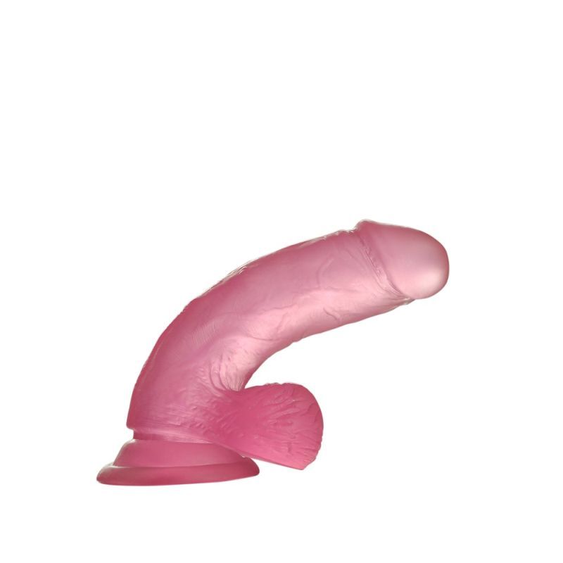 Jelly Studs 6in Crystal Dildo Small Pink-LV3102-PNK