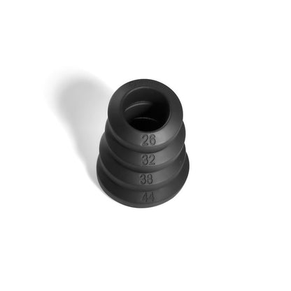 Brutus Big Bulge Silicone Cock Ring 4 Pc Set-139417-BLK