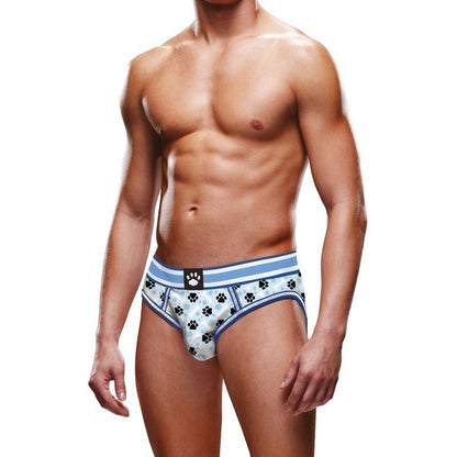 Prowler Blue Paw Open Back Brief-PR002-BLUEPAW-L