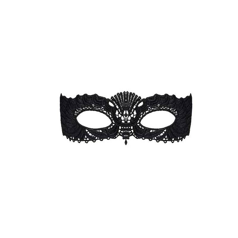 A700 Black Mask with Ribbon Tie-2776-BLK-O/S