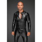 Power Wetlook Mens Jacket w Pleated PVC Epaulets-H052.00001-BLK-S