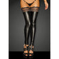Power Wetlook Stockings w Siliconed Lace-F135-BLK-XL
