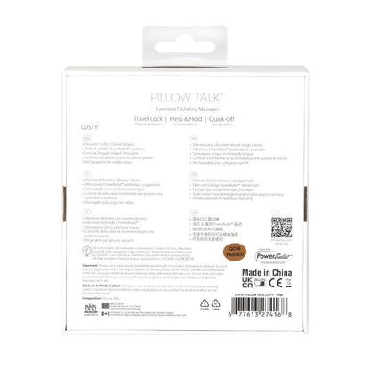 Pillow Talk Lusty Flickering Massager Pink-27416