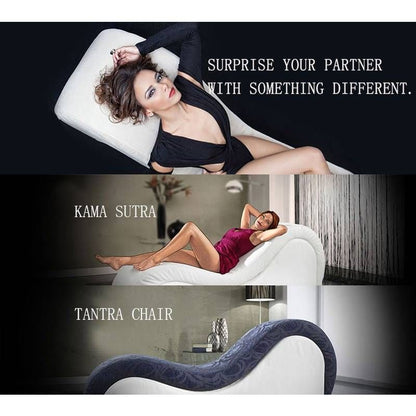 Kama Sutra Mebon Chaise Love Lounge Black-A125D-PU-BLK