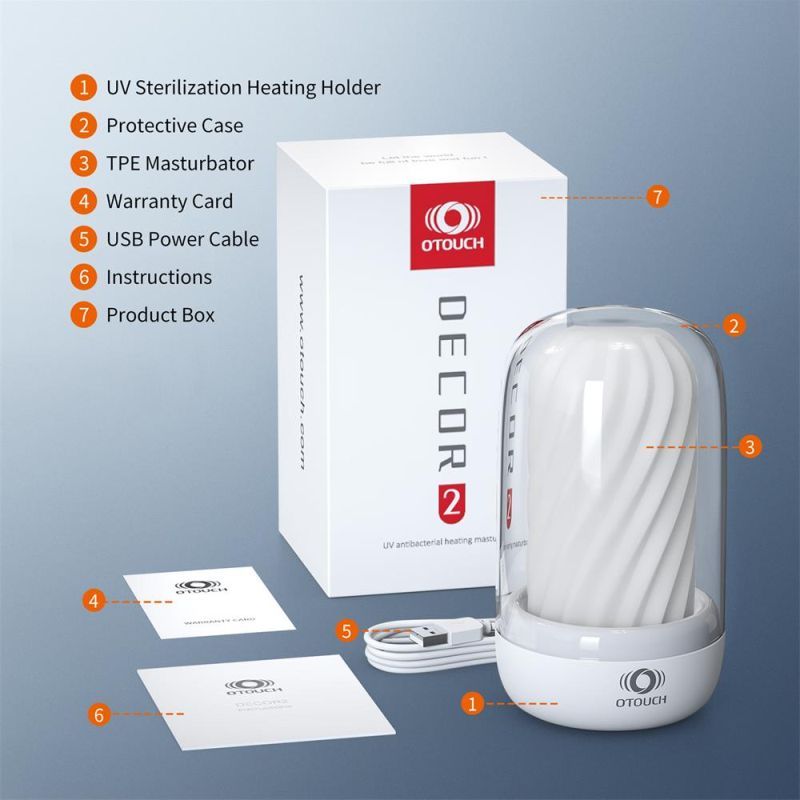 DECOR 2 Masturbator Sleeve w UV Sterilization and Heating Unit-DECOR2