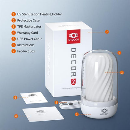 DECOR 2 Masturbator Sleeve w UV Sterilization and Heating Unit-DECOR2