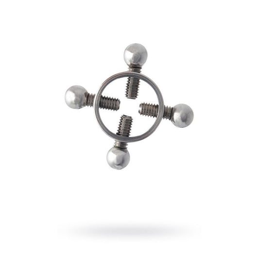 Silver Metal 2 Pc Nipple Clamps-717142