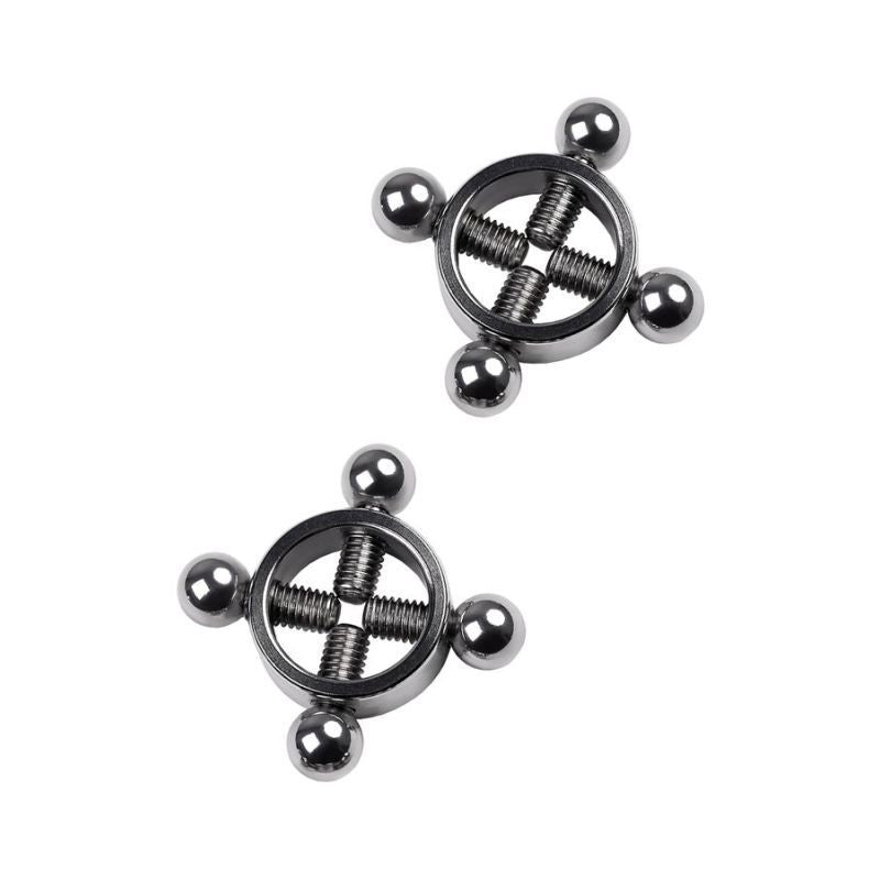 Silver Metal 2 Pc Nipple Clamps-717142