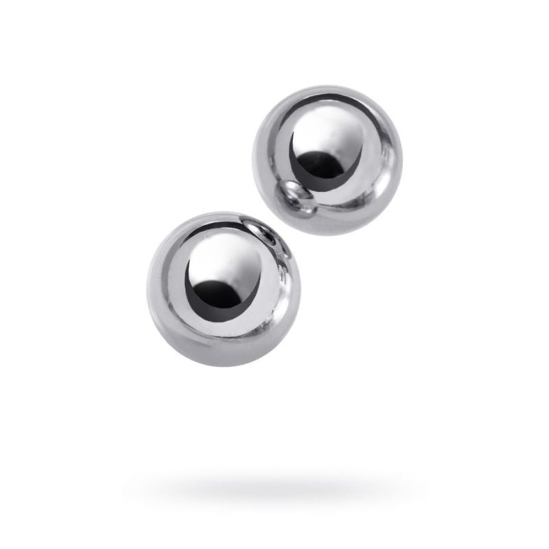 Silver Metal 2 Pc Vaginal Balls 2.5cm-715010