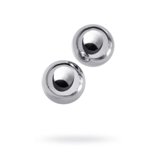 Silver Metal 2 Pc Vaginal Balls 2.5cm-715010