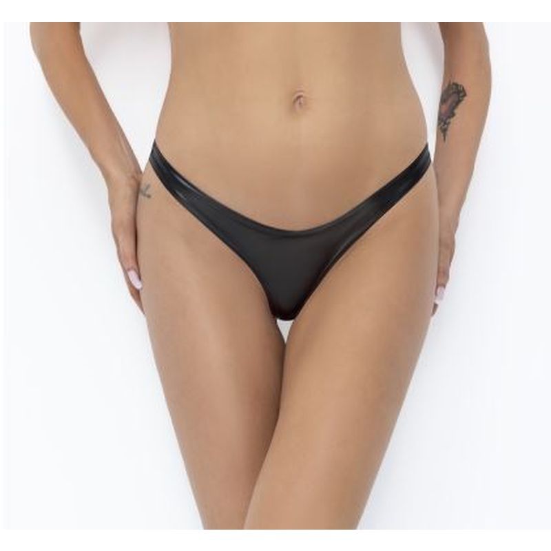 Power Wetlook Thong-P010-BLK-S