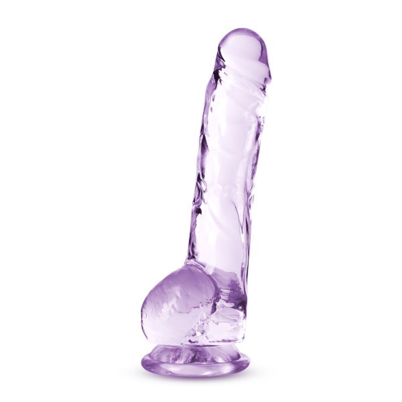 Naturally Yours 8" Crystaline Dildo Amethyst-BL-51501