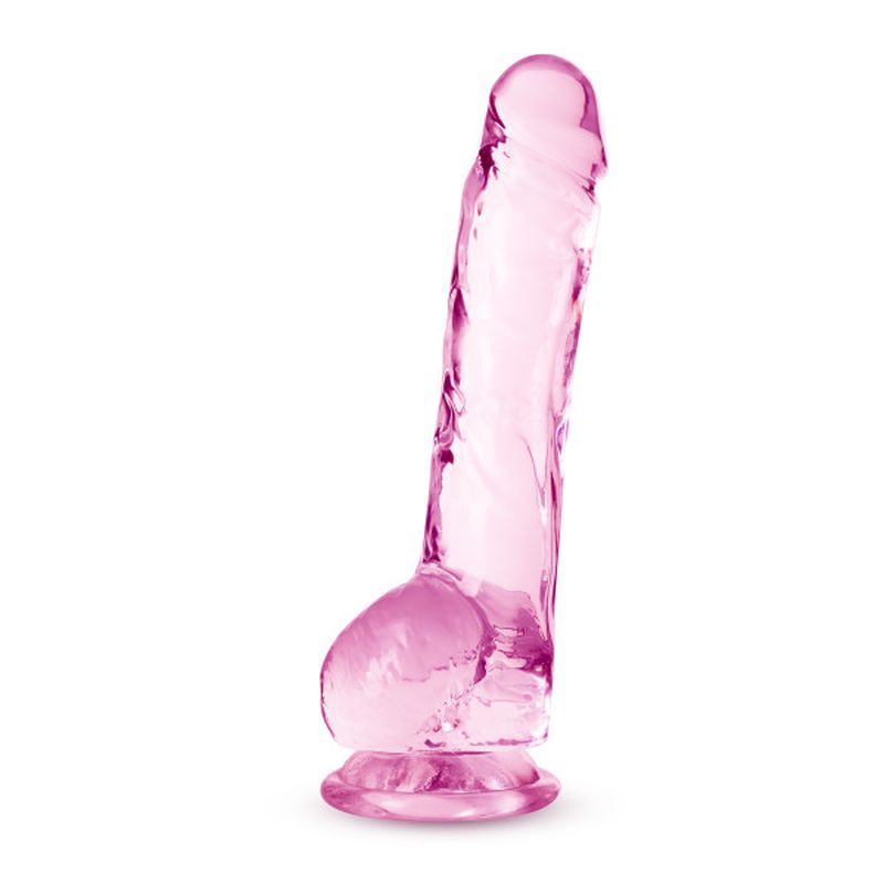 Naturally Yours 8" Crystaline Dildo Rose-BL-51500