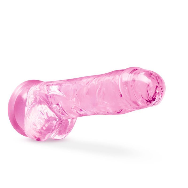 Naturally Yours 8" Crystaline Dildo Rose-BL-51500