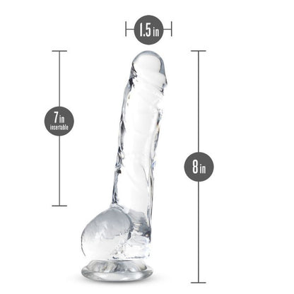 Naturally Yours 8" Crystaline Dildo Diamond-BL-51509