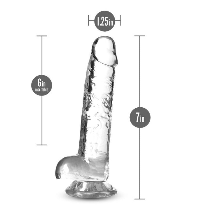 Naturally Yours 7" Crystaline Dildo Diamond-BL-51609