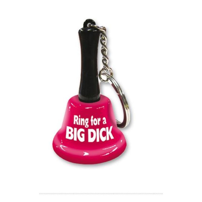 Ring For A Big Dick Mini Bell Keychain-KEY-13-E