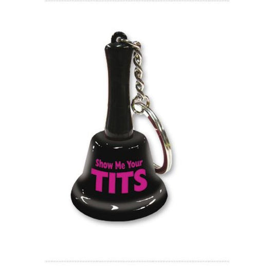 Show Me Your Tits Mini Bell Keychain-KEY-15-E
