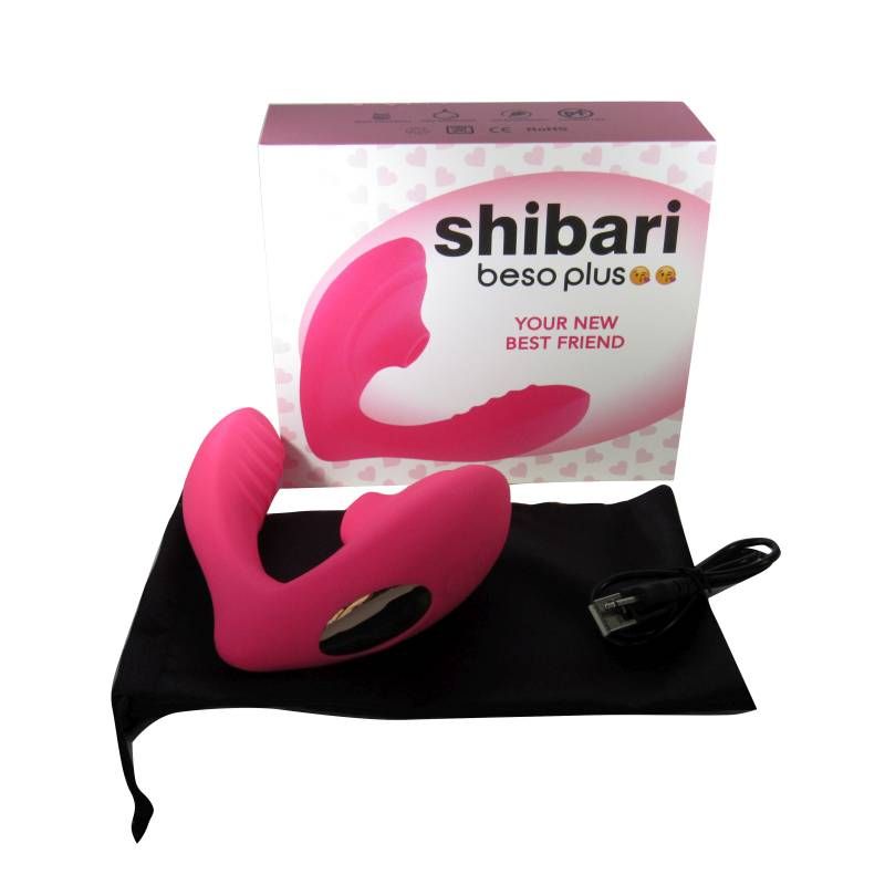 Shibari Beso Plus G-Spot and Clitoral Vibrator Pink-BESOPLUS-PNK