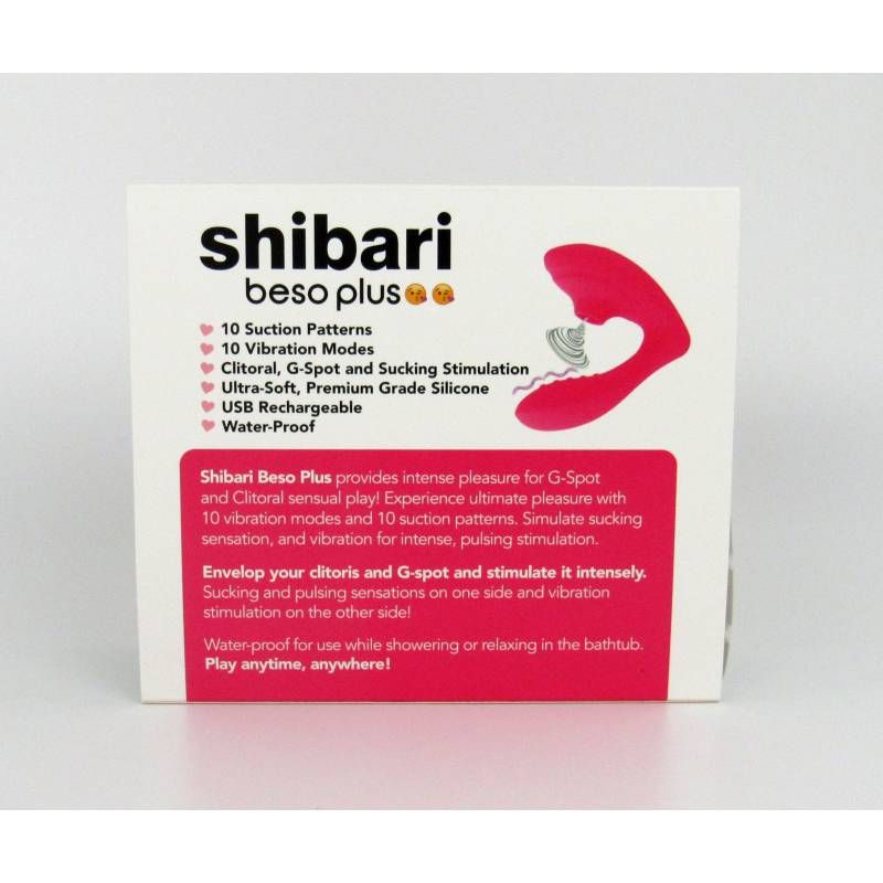 Shibari Beso Plus G-Spot and Clitoral Vibrator Pink-BESOPLUS-PNK