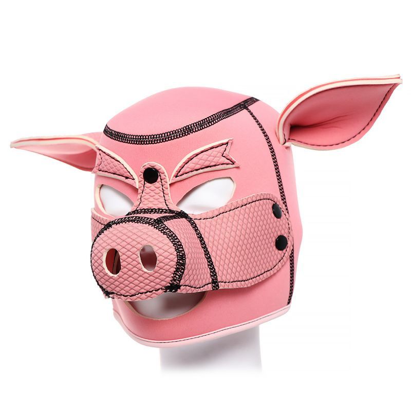 Neoprene Pig Mask Pink-HW-HB01007-PNK