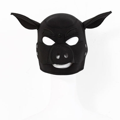 Neoprene Pig Mask Black-HW-HB01007-BLK
