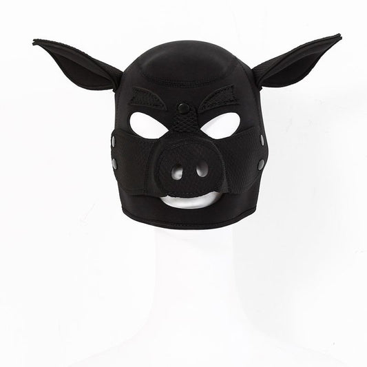 Neoprene Pig Mask Black-HW-HB01007-BLK