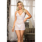 Rhiannon 2 Pc Chemise & G String-40044-WHT-S/M