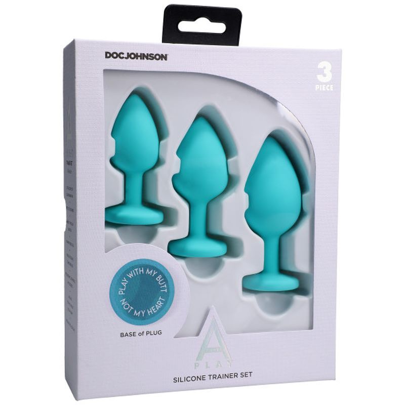 Silicone Anal Trainer Set 3 Pc Teal-0300-25-BX