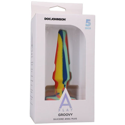Groovy Silicone Anal Plug 5in Sunrise-0302-02-BX