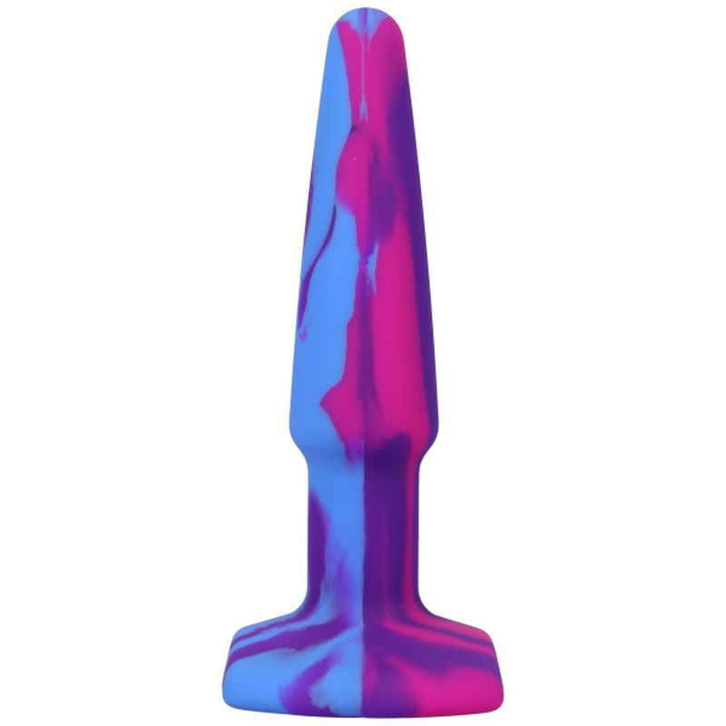 Groovy Silicone Anal Plug 4in Berry-0302-03-BX