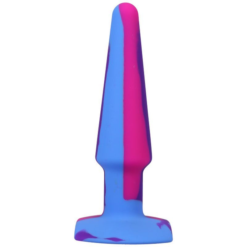Groovy Silicone Anal Plug 5in Berry-0302-04-BX