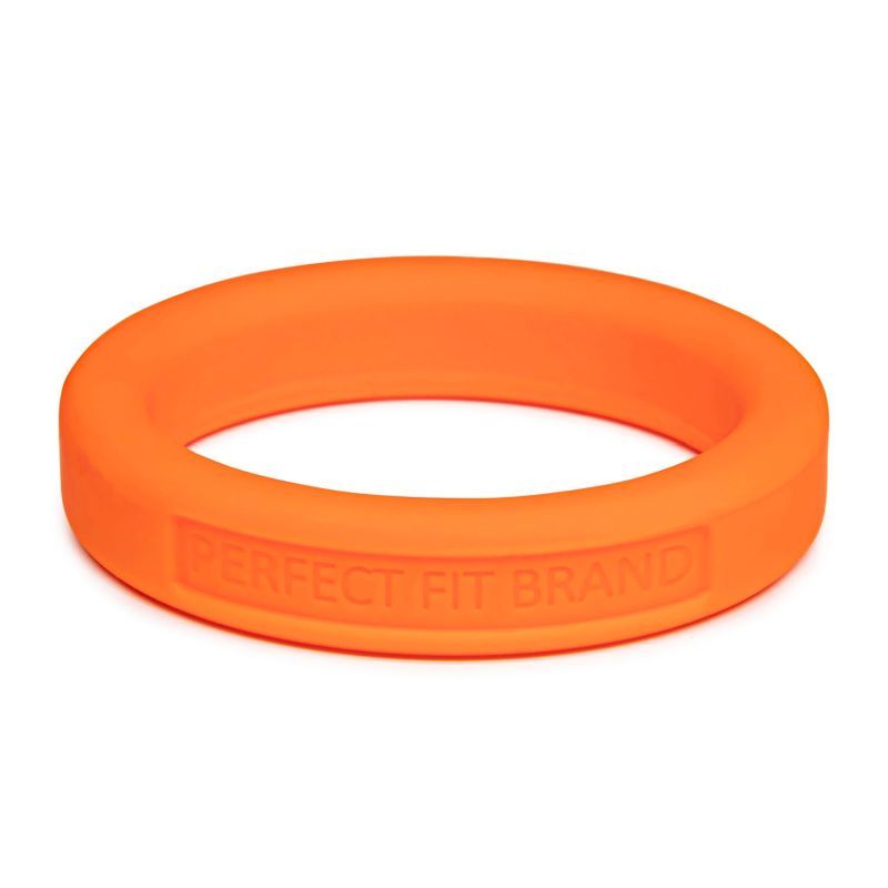 Classic Silicone Medium Stretch Penis Ring 44mm Orange-UB-127