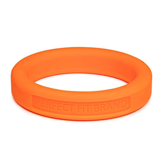 Classic Silicone Medium Stretch Penis Ring 44mm Orange-UB-127