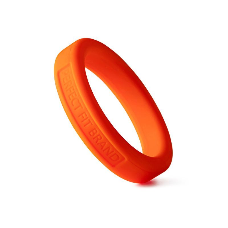 Classic Silicone Medium Stretch Penis Ring 44mm Orange-UB-127