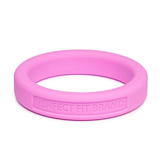 Classic Silicone Medium Stretch Penis Ring 44mm Pink-UB-131