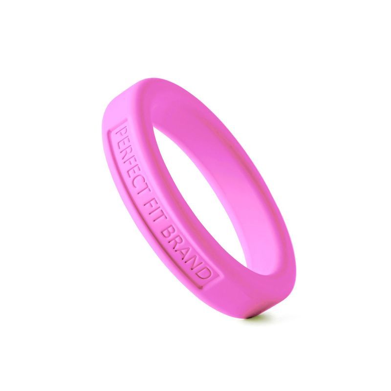 Classic Silicone Medium Stretch Penis Ring 44mm Pink-UB-131