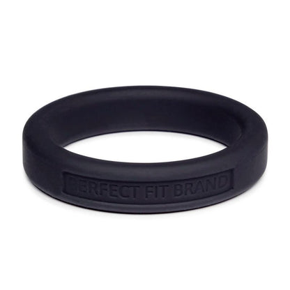 Classic Silicone Medium Stretch Penis Ring 44mm Black-UB-133