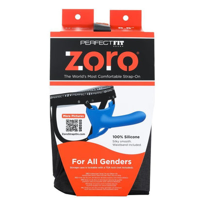 Zoro Strap-On 6.5in Blue-ZR-069